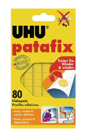 Patafix Yellow 80 reuable Pads UHU 44390